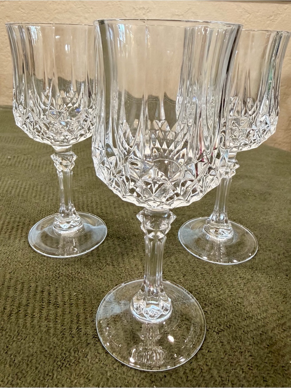 Cristal d’Arques Longchamp Wine Glasses - Crystal Set of 3